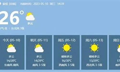 安丘天气预报（安丘天气预报今明后三天）